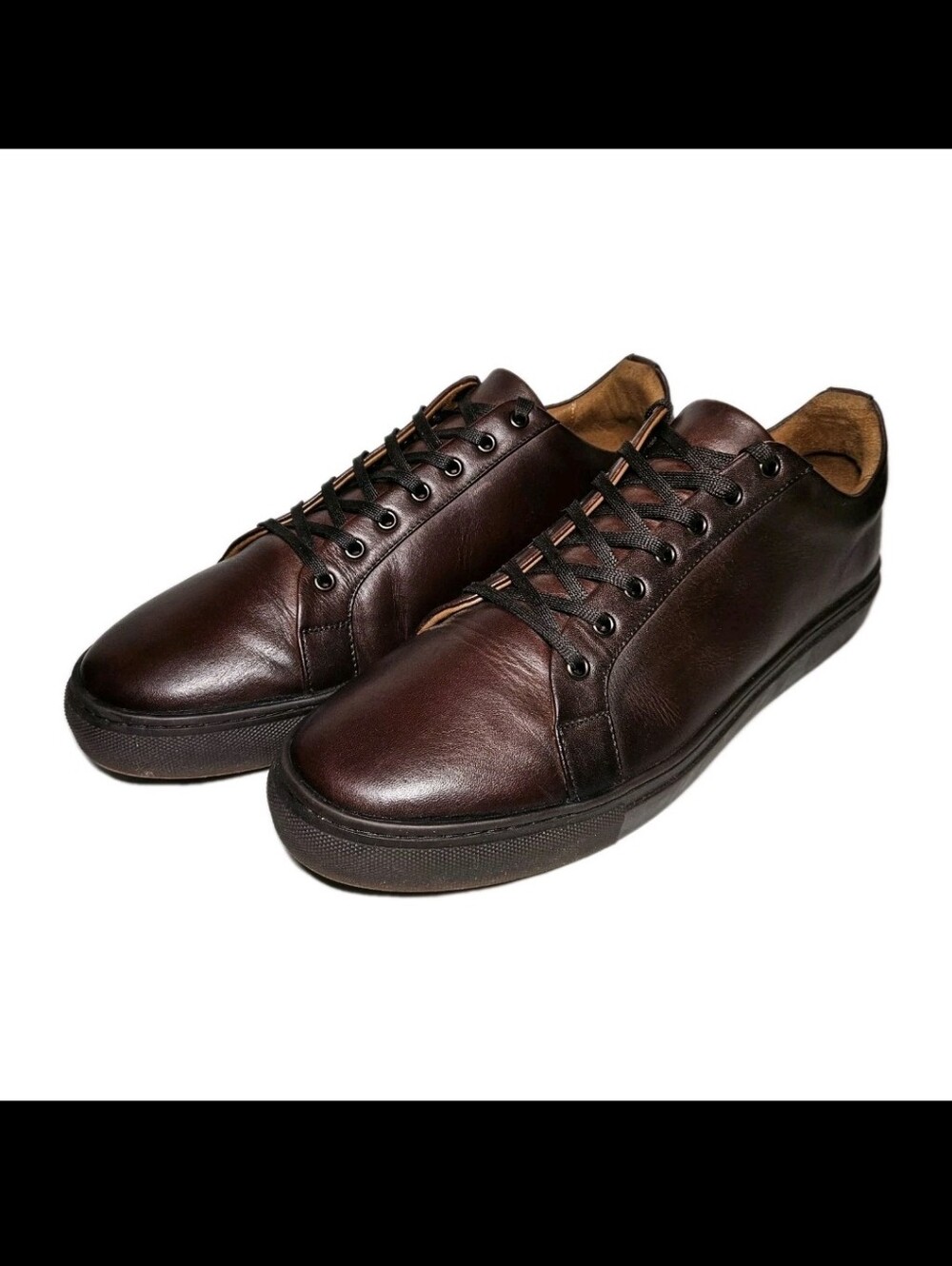 Thursday Boot Co. Men Sz 12.5 Old English Brown Leather Premier Low Top Sneakers - Picture 3 of 13